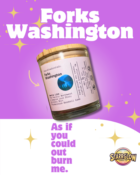 Forks Washington Soy Wax Candle