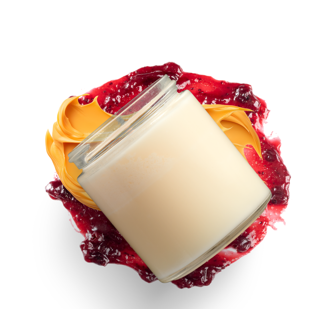 Peanut Butter and Jelly - Soy Wax Candle - 8 oz.