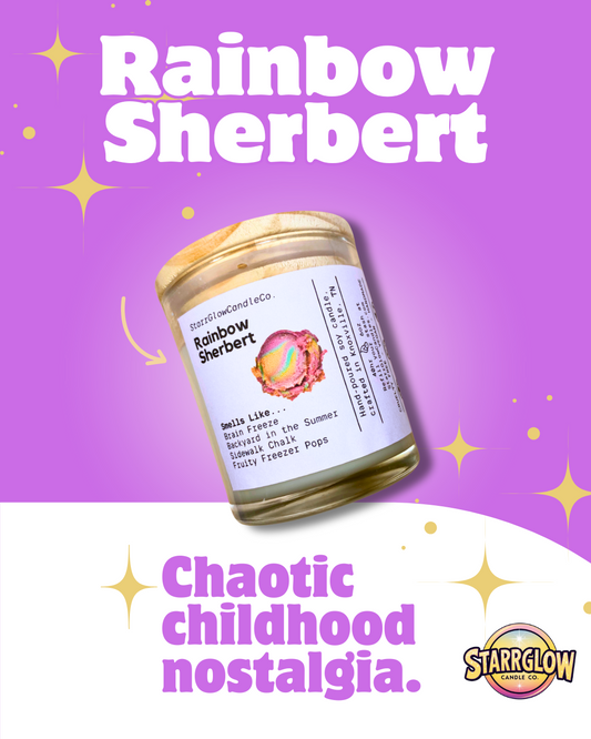 Rainbow Sherbert Soy Wax Candle