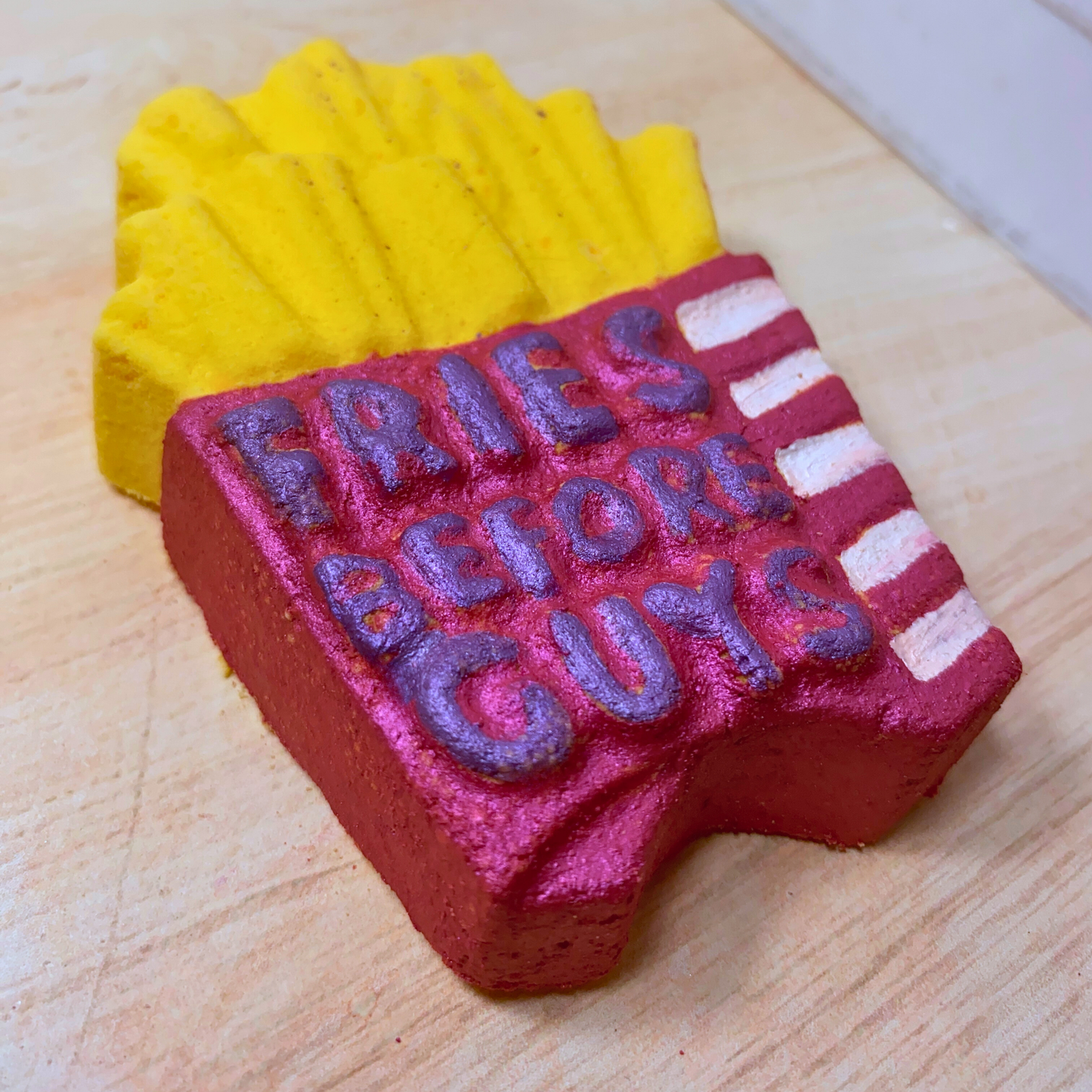 Fries Before Guys Handpainted Bathbomb