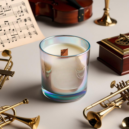 "Rhapsody" The Harmony Within 4 oz. Synesthesia Inspired Wooden Wick Candle