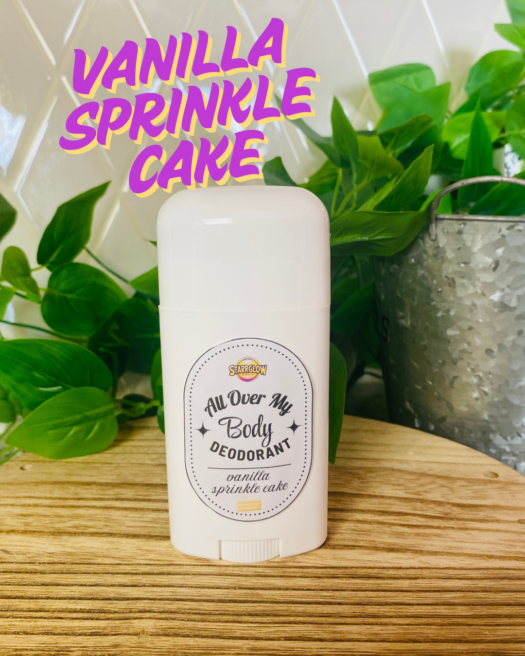 Vanilla Sprinkle Cake - All Over My Body Deodorant - Vegan Formula