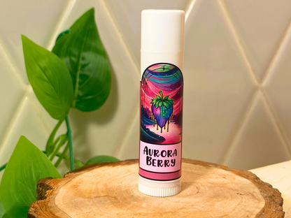 Aurora Berry Strawberry SnowCone All Natural Vegan Lip Balm