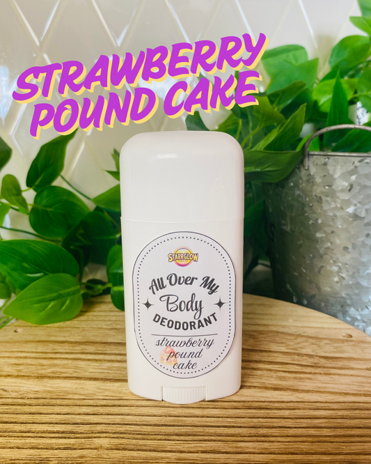 Strawberry Poundcake - All Over My Body Deodorant - Vegan Formula