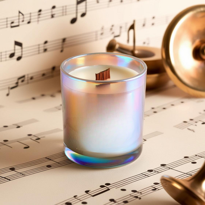 "Rhapsody" The Harmony Within 4 oz. Synesthesia Inspired Wooden Wick Candle