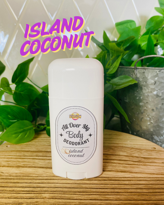 Island Coconut - All Over My Body Deodorant - Vegan Formula