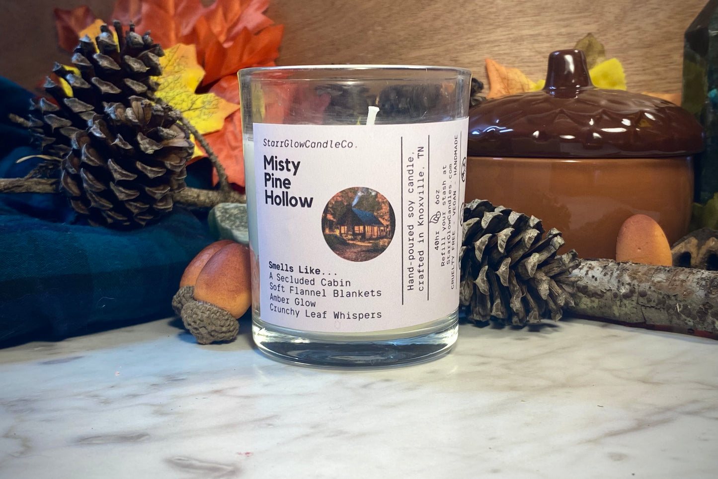 Misty Pine Hollow - Soy Wax Candle - 8 oz.