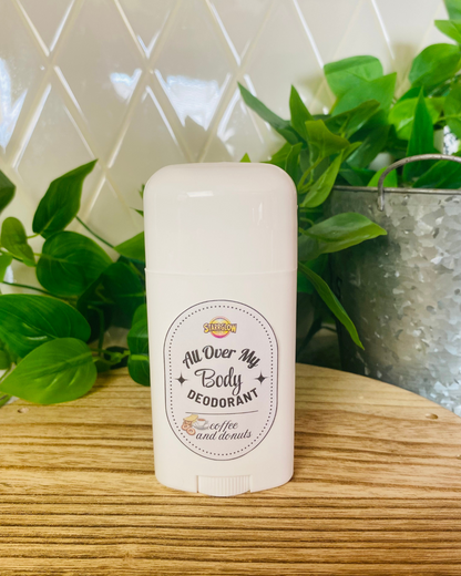 Coffee and Donuts - All Over My Body Deodorant - Vegan Formula