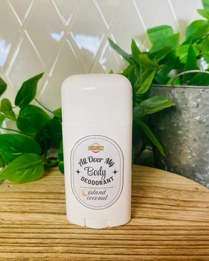 Island Coconut - All Over My Body Deodorant - Vegan Formula